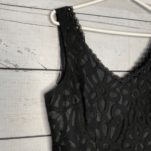 NWT Scarlett Nite Black Lace Little Cocktail Party Midi Dress Women Size 12 - Picture 7 of 11